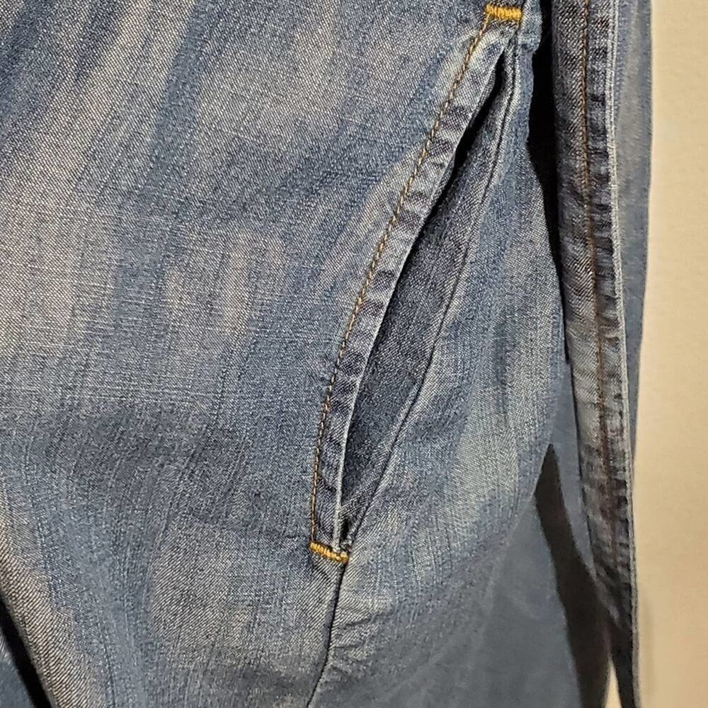 ANTHROPOLOGIE cloth & stone denim chambray duster coat size‎ medium new! - Picture 10 of 12